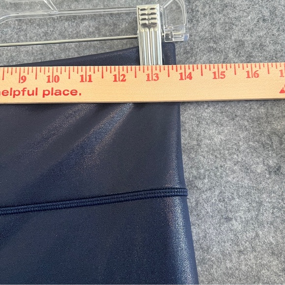 ATHLETA Elation Shine Tight Leggings Navy Blue Size Medium - Picture 4 of 10